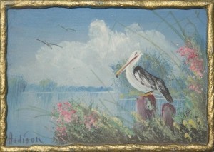 Addison, W. C. Oil on board, 3 one half by 5 inches.