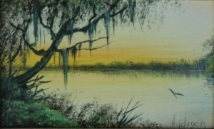 Addison, W. C. St. Petersburg. Anclote River. Oil on board, 3 one half by 5 one half inches.