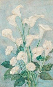 Anderson, Loulie. Tampa. Oil on canvas, 18 by 29 inches. Reads, Presented to Loulie R. Anderson at close of her term as president of the Tampa Art Institute at May luncheon, 1953.
