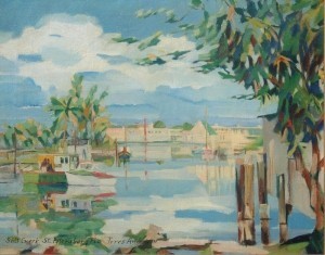 Anderson, Tores. Salt Creek, St.Petersburg, Fla. Oil on canvas, 16 by 20 inches.