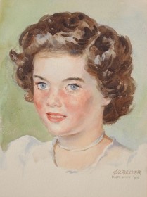 Becker, H. O. Miami Beach, 1948. Watercolor, 9 by 12 inches.