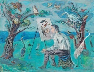 Blanch, Arnold. Key West. Painter of Birds, Audubon. 1944. Oil on canvas 28 by 36 inches.