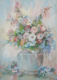 Bradford, Myrtle Taylor. Miami. Watercolor, 13 one half by 18 one half inches.
