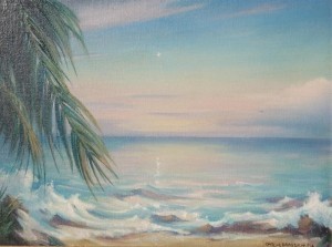 Brandien, Carl. The Morning Star, Ft. Lauderdale, Florida, 1955. Oil on board, 9 by 12 inches.