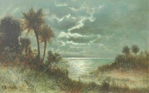 Bullet,Charles Ft. Myers. Oil on board, 9 by 14 inches.