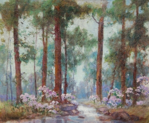 Chaffee, Olive Holbert. Clearwater, St. Petersburg. Oil on canvas 25 one quarter by 30 inches.