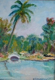 Clinedinst, May Spear. St. Petersburg. White Bridge. Oil on board, 5 by 7 inches.