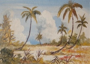 DiNegro, Paul. Key West . Oil on board, 5 and one half by 8 inches.