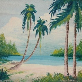 DiNegro, Paul. Key West. Oil on board, 10 by 10 inches.