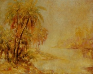 Duhme, Frank. Clearwater, St. Petersburg. Oil on board, 29 one half by 37 inches.