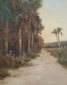 Fluhart, Harry. DeLand. Oil on canvas, 16 by 20 inches.