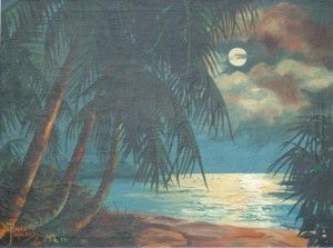 Harcombe, Rene. Miami. 1962. Oil on canvas, 30 by 40 inches.
