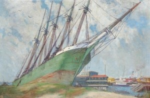 Hilder, Howard. Miami, 1924, The Rose Mahon. Oil on canvas 31 by 47 inches.