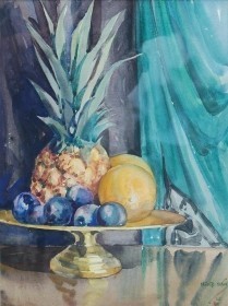 Hilton, Harold. Jacksonville. Watercolor, 12 by 16 inches.