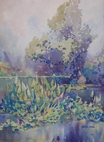 Hilton, Howard. Jacksonville. Watercolor, 11 by 15 inches.