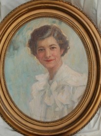Hutchens, Frank Townsend. Annie Mae Ferrell Murphy of Tallahassee, 1934. Oil on board, 13 by 16 inches.