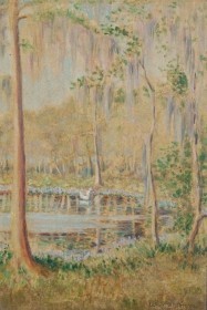 Jerrome, Lu Halstead. Orlando. Oil on board, 6 one half by 9 and three quarters inches.