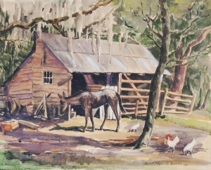 Kuchler, Edith Wyckoff. Deep South Democrat, 1949. Watercolor, 16 by 19 three quarters inches.