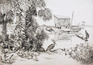 LOCKE, WALTER R., TARPON SPRINGS. PELICAN KEY, 1941.