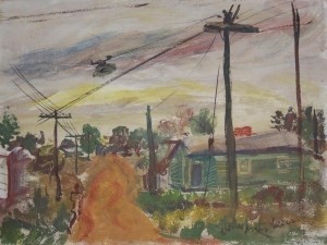 Lazarri, Pietro, Jasper, Florida, 1942.  Watercolor, 15 by 20 inches.
