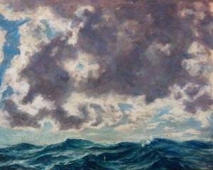 Leake, Gerald. Key West. Oil on board, 16 by 20 inches.