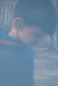 Leech, Dorothy Sherman. Blue Boy. Mixed Media. 11 by 16 inches.