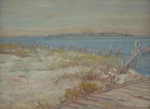 McKelvey, Ralph, Long Boat Island Above Sarasota, 1931. Oil on board,  11 14 by 15 inches.