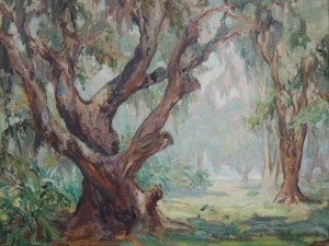 Merrill, Katharine Jungle Monarch, oil on canvas, 19 by 24 34 inches.