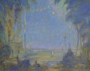 Paist, Phineas E. Coral Gables. Oil on board, 48 by 60 inches.