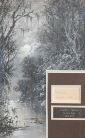 Perkins, Granville. November Winter in Florida. Calender Plate, circa 1890. Gouche, 8 by 13 inches.