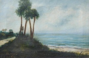 Pierce. Ocean Boatyard, Palm Beach, Fla. 1924. Oil on canvas, 12 one half by 19 inches.