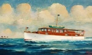 Selby, Joe. Miami. Sinbar, 1937. Oil on board, 12 by 20 inches.