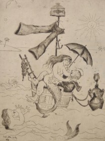 Smith, Eric Johan. Key West. Etching, 7 by 9 one quater inches.  .
