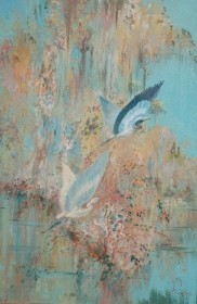 Stoltz, Sam. Orlando. Oil on board, 16 by 24 inches.