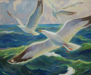 Taylor, Henry White. Clearwater. Oil on artists board, 30 by 36 inches.