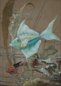 Toran, Alfonse. Hollywood. Oil on board, 7 by 10 inches.