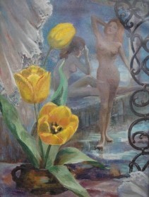 Waid, Everett. Oil on canvas, 18 by 24 inches.