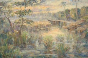 Wells, Lillian. DeLand. Oil on board, 23 by 35 inches.