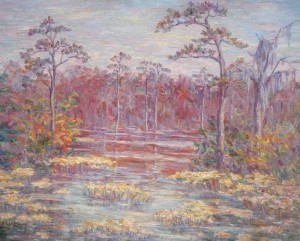 Wells, Lillian. DeLand. Oil on canvas, 22 by 26 and one half inches.