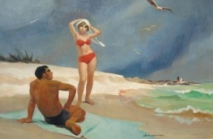 Williams, Oreta. Sarasota. Storm Coming. Oil on canvas 24 by 36 inches.